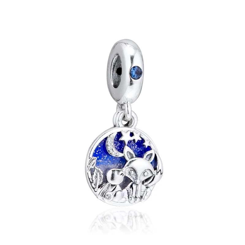 CKK подходит для браслета Pandora подвеска в виде лисы и кролика оригинального бусины