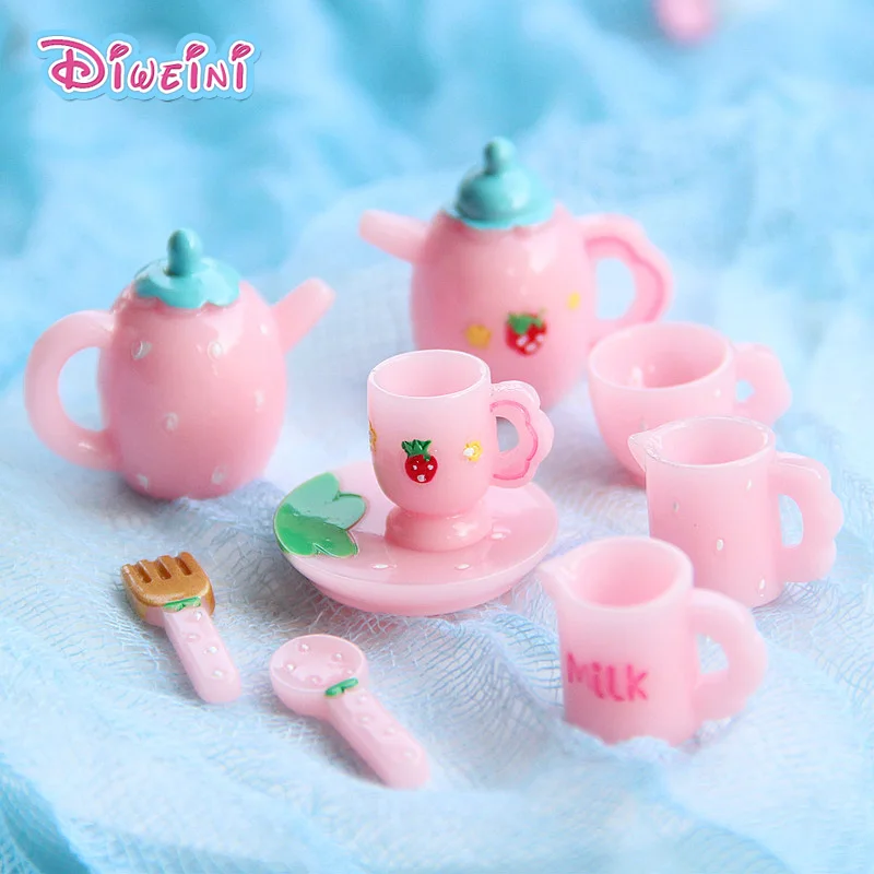 6pcs Pink Tea Set Action Figure Simulation Tableware Dollhouse Model Resin Figurine Birthday Cake Decoration Toy Gift For Kids
6pcs Pink Tea Set Action Figure Simulation Tableware Dollhouse Model Resin Figurine Birthday Cake Decoration Toy Gift For Kids