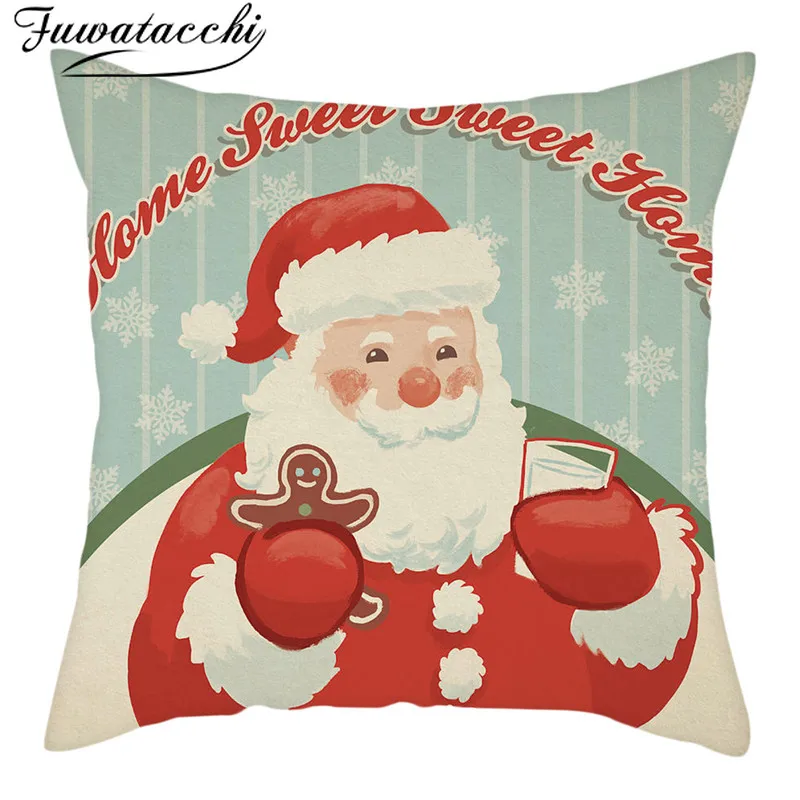 Fuwatacchi Santa Claus Pillow Case Christmas Series Cushion Cover Home Decorative Colorful Pillow Cover for Sofa Car Bed Seat
Fuwatacchi Santa Claus Pillow Case Christmas Series Cushion Cover Home Decorative Colorful Pillow Cover for Sofa Car Bed Seat