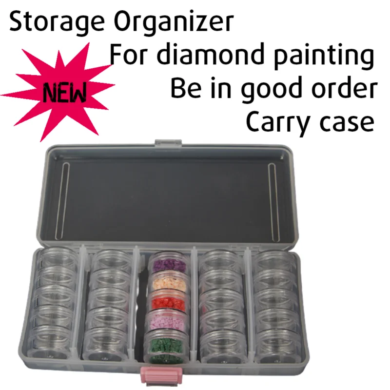 25Bottles High Capacity Plastic Storage Container For Diamond Painting Mosaic Embroidery Bead Portable Organizer Accessories
25Bottles High Capacity Plastic Storage Container For Diamond Painting Mosaic Embroidery Bead Portable Organizer Accessories