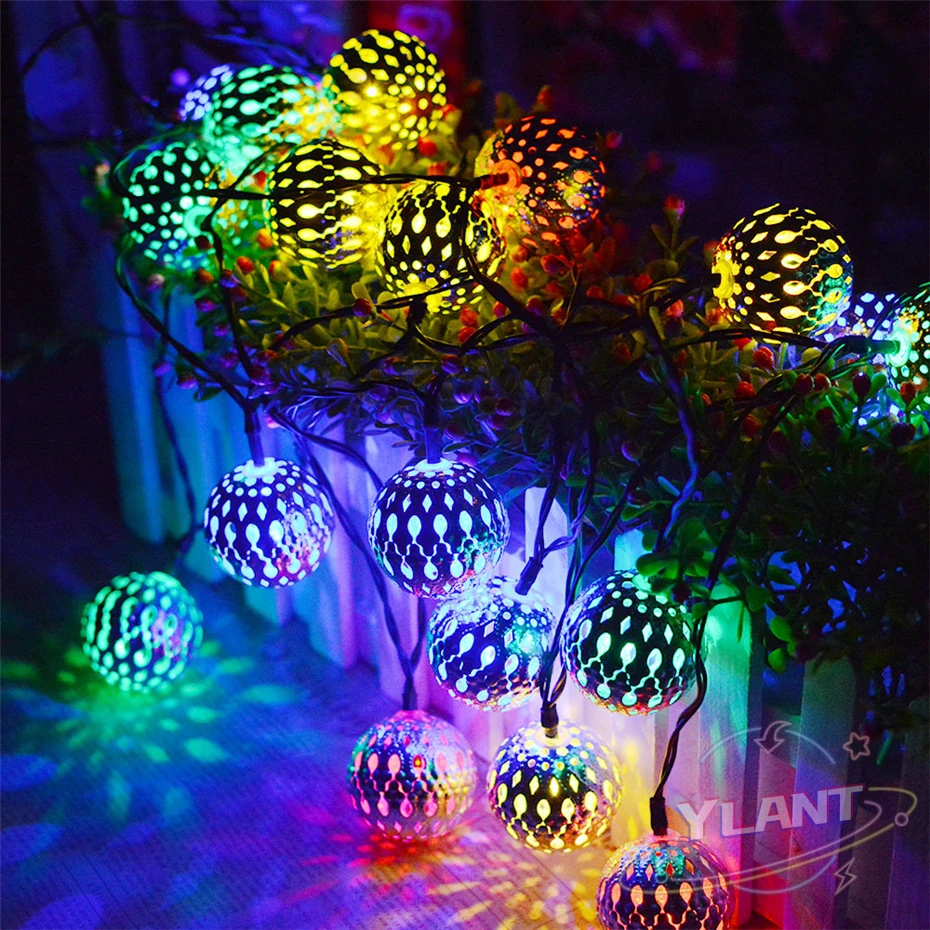 YLANT Led Light String Battery USB Power Hollow-out Moroccan Balls Garland Fairy Light Wedding Party Christmas Decoration Lamp
YLANT Led Light String Battery USB Power Hollow-out Moroccan Balls Garland Fairy Light Wedding Party Christmas Decoration Lamp