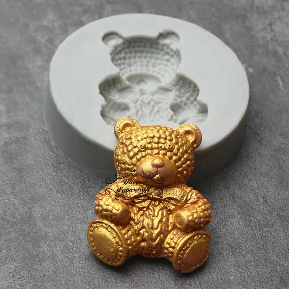 Yueyue Sugarcraft Mini Bear силиконовая форма для украшения торта инструменты помадки