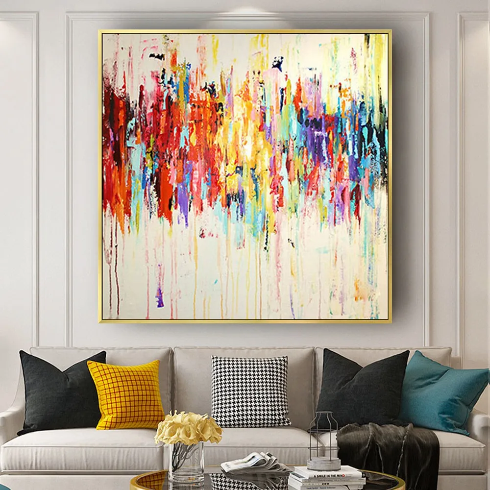 100% Handmade Abstract Oil Painting Wall Art Bright Color Style Minimalist Modern On Canvas Painting Decor For home Living Room
100% Handmade Abstract Oil Painting Wall Art Bright Color Style Minimalist Modern On Canvas Painting Decor For home Living Room