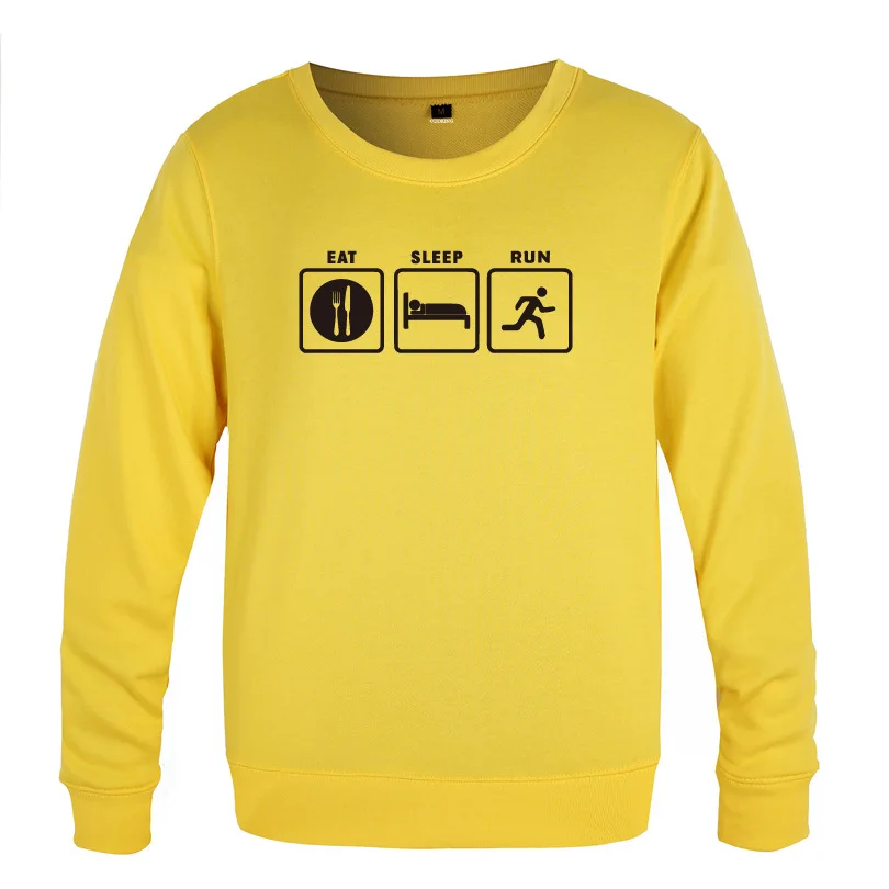 Eat Sleep Run Funny Sweatshirts Men Spring Autumn Long Sleeve O-Neck Pullover Casual Man Hip Hop Streetwear Sport Fitness Hoody
Eat Sleep Run Funny Sweatshirts Men Spring Autumn Long Sleeve O-Neck Pullover Casual Man Hip Hop Streetwear Sport Fitness Hoody