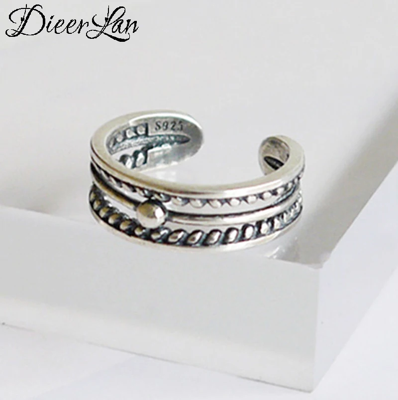 925 Sterling Solid Silver Multi-layer Beads Rings For Women Open Rings Brand Female Jewelry Valentines Day Gift
925 Sterling Solid Silver Multi-layer Beads Rings For Women Open Rings Brand Female Jewelry Valentines Day Gift