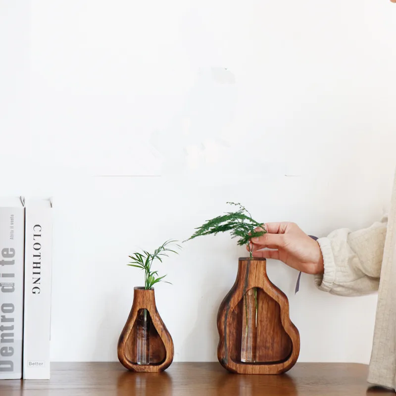 Handmade Wooden Vase Solid Wood Flower Hydroponic Tube Creative Home Decoration Desktop Plant Pot
Handmade Wooden Vase Solid Wood Flower Hydroponic Tube Creative Home Decoration Desktop Plant Pot