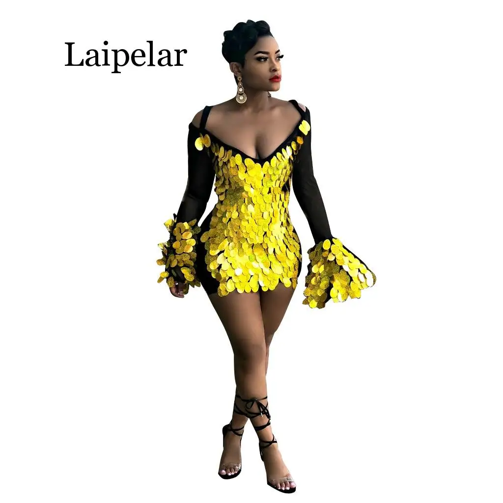 Laipelar New Sparkly Gold Sequin Sexy Party Evening Nightclub Dresses Off Shoulder Long Sleeve Bodycon Mini Dress Plus Size
Laipelar New Sparkly Gold Sequin Sexy Party Evening Nightclub Dresses Off Shoulder Long Sleeve Bodycon Mini Dress Plus Size