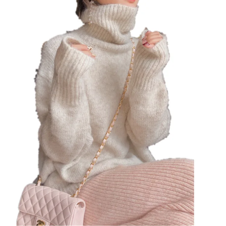 Eucosm Autumn and Winter New Net Red Bottomed T-shirt Lazy Wind Pullover Thickened Loose Turtleneck Sweater Top Women's Fashion
Eucosm Autumn and Winter New Net Red Bottomed T-shirt Lazy Wind Pullover Thickened Loose Turtleneck Sweater Top Women's Fashion