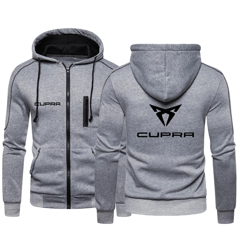 Cupra logo printed zipper pullovers hooded sweatshirt jogging fitness men's wear
Cupra logo printed zipper pullovers hooded sweatshirt jogging fitness men's wear