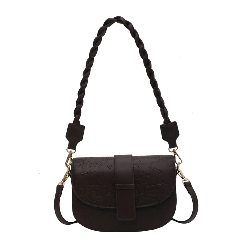 Winter bag 2020 new fashion net red fashion one shoulder women's bag with retro texture and Hong Kong style saddle bag
Winter bag 2020 new fashion net red fashion one shoulder women's bag with retro texture and Hong Kong style saddle bag
