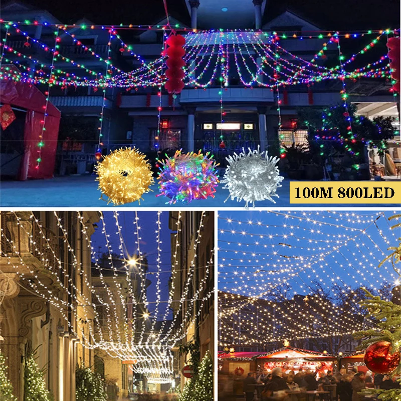 LED Christmas String Lights 10-100M Garland Waterproof Fairy Light For Home Party Party Wedding Garden Outdoor/Indoor Decor
LED Christmas String Lights 10-100M Garland Waterproof Fairy Light For Home Party Party Wedding Garden Outdoor/Indoor Decor