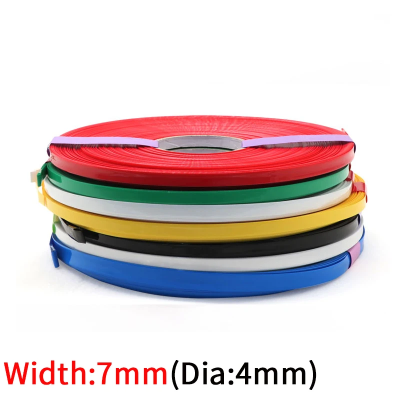 5M Width 7mm PVC Heat Shrink Tube Dia 4mm Lithium Battery Insulated Film Wrap Protection Case Pack Wire Cable Sleeve Colorful
5M Width 7mm PVC Heat Shrink Tube Dia 4mm Lithium Battery Insulated Film Wrap Protection Case Pack Wire Cable Sleeve Colorful