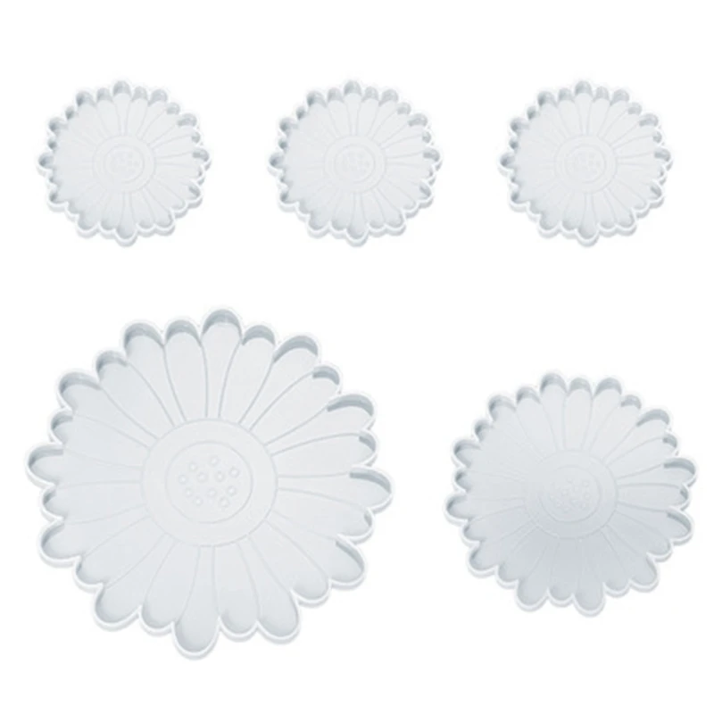 L5YA 5 Pcs Daisy Tray Coaster Epoxy Resin Mold Cup Mat Mug Pad Silicone Mould DIY Crafts Jewelry Faux Agate Slices Home Casting
L5YA 5 Pcs Daisy Tray Coaster Epoxy Resin Mold Cup Mat Mug Pad Silicone Mould DIY Crafts Jewelry Faux Agate Slices Home Casting