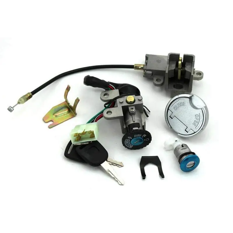 GY6 49 50cc ключ зажигания замок газовый бак крышка набор для скутера мопеда TaoTao Мир