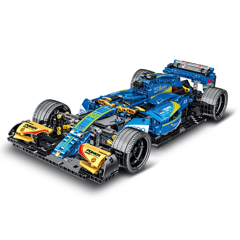 Высокотехнологичные кубики серии Supercar, игрушки, волшебный синий Renault RS 18, формула гоночного строительного блока, автомобиль C36, набор для мод...
Высокотехнологичные кубики серии Supercar, игрушки, волшебный синий Renault RS 18, формула гоночного строительного блока, автомобиль C36, набор для мод...
