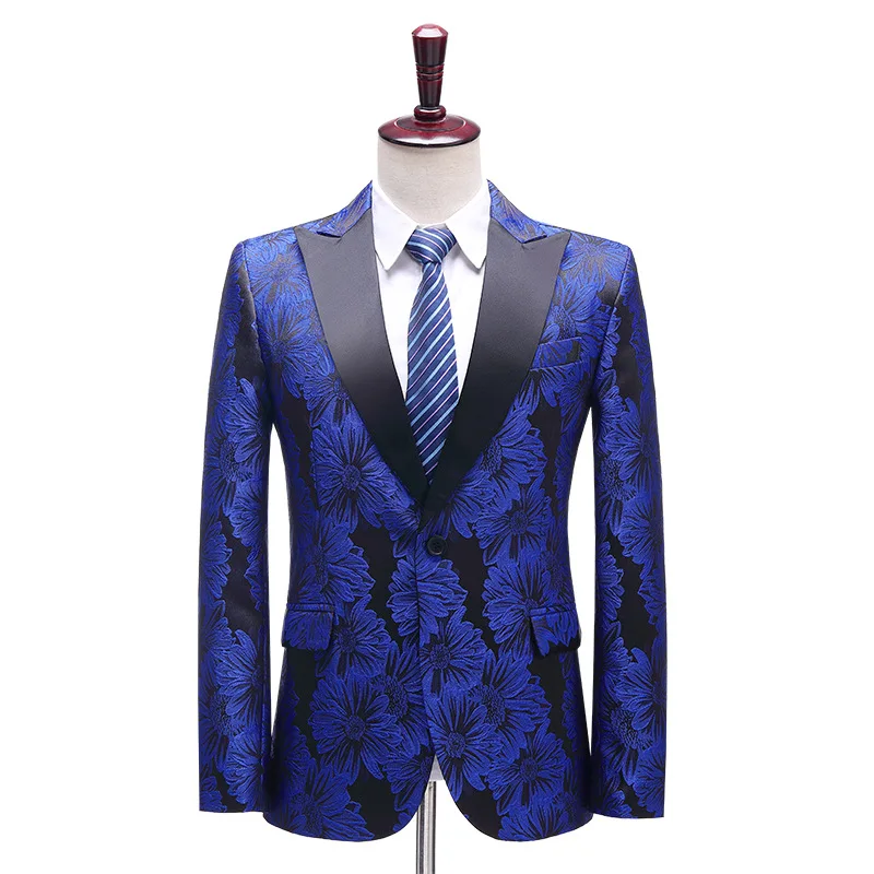 2020 Men's New Trendy Casual blazer Host Studio Performance Chrysanthemum Jacquard blazer
2020 Men's New Trendy Casual blazer Host Studio Performance Chrysanthemum Jacquard blazer