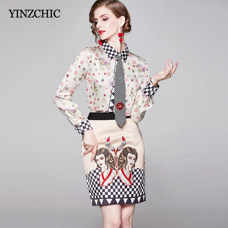 Office Lady Print Suit Autumn New Female Elegant 2pcs Set Suit Turn-down Collar Blouse Pencil Skirt Set for Woman 
Office Lady Print Suit Autumn New Female Elegant 2pcs Set Suit Turn-down Collar Blouse Pencil Skirt Set for Woman