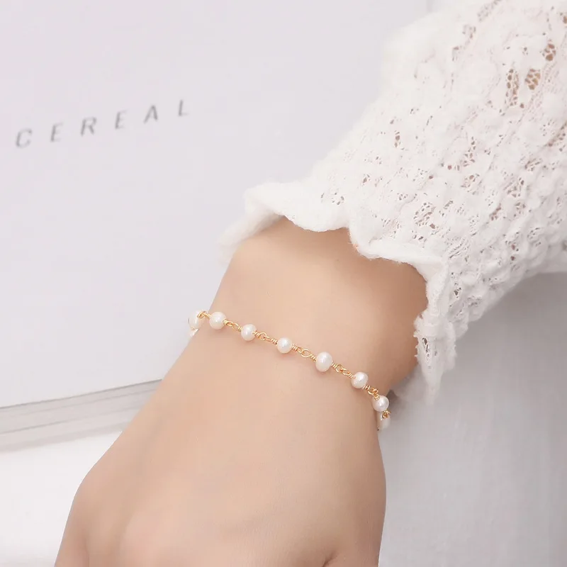 Elegant Natural Pearl Bracelet For Women Freshwater Pearl Gold Plated Chain Bracelets Wedding Jewelry Anniversary Gift Wholesale
Elegant Natural Pearl Bracelet For Women Freshwater Pearl Gold Plated Chain Bracelets Wedding Jewelry Anniversary Gift Wholesale