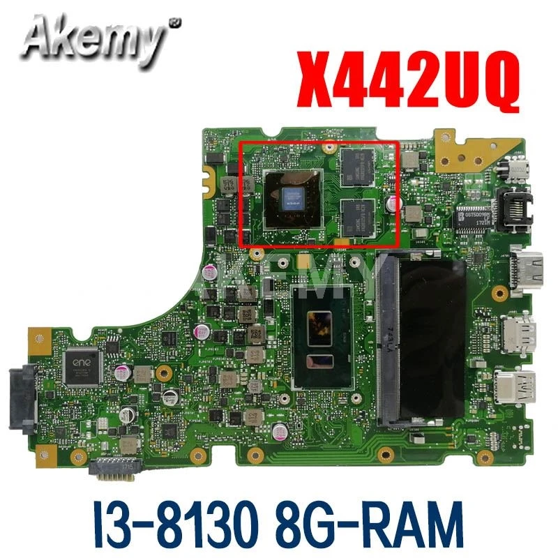 Akemy Laptop motherboard For Asus X442UQ X442UN X442UNR X442UF X442UR A480U X442U mainboard W/ I3-8130 8G-RAM 2GB-GPU
Akemy Laptop motherboard For Asus X442UQ X442UN X442UNR X442UF X442UR A480U X442U mainboard W/ I3-8130 8G-RAM 2GB-GPU
