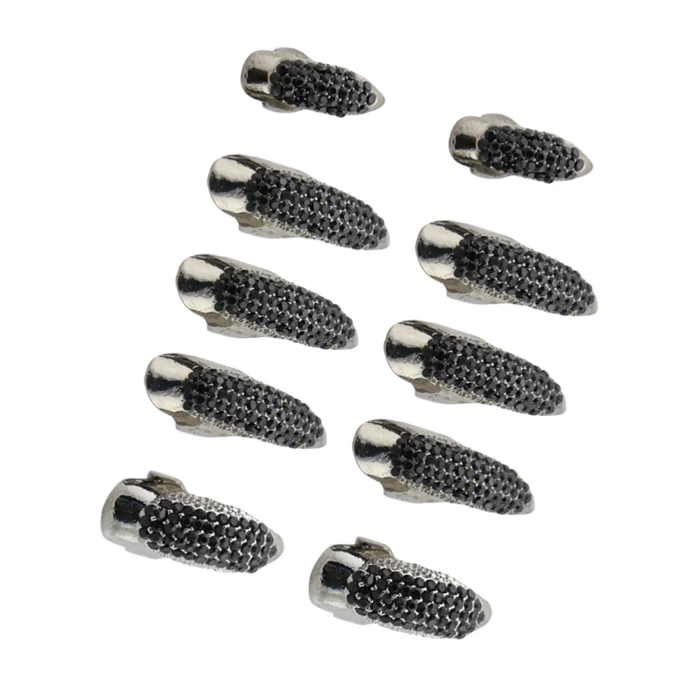 10pcs Eagle Claw Rings Gothic Punk Style False Nail Claw Paw Finger Rings Cosplay Decoration (Black)
10pcs Eagle Claw Rings Gothic Punk Style False Nail Claw Paw Finger Rings Cosplay Decoration (Black)