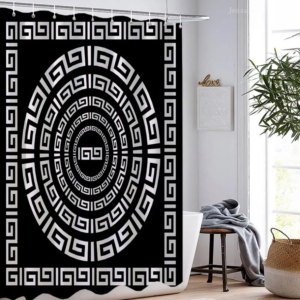 Abstract Geometric Shower Curtains Brown Black White Printed Luxury Bathroom Shower Curtain Waterproof
Abstract Geometric Shower Curtains Brown Black White Printed Luxury Bathroom Shower Curtain Waterproof
