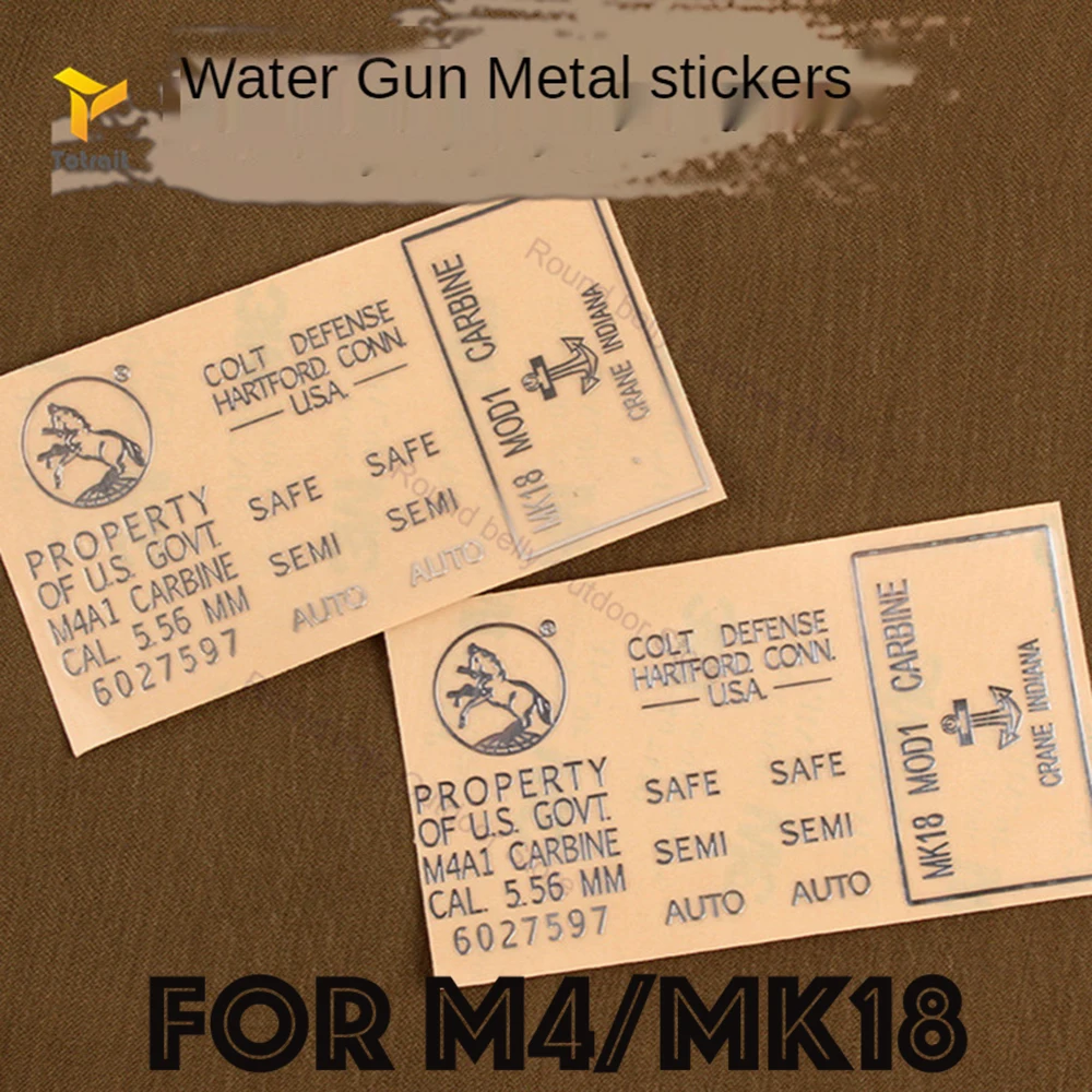 New Hot Metal Stickers For Gel Ball Blaster Cartridge Receiver M4 MK18 With High Qilaity- White
New Hot Metal Stickers For Gel Ball Blaster Cartridge Receiver M4 MK18 With High Qilaity- White