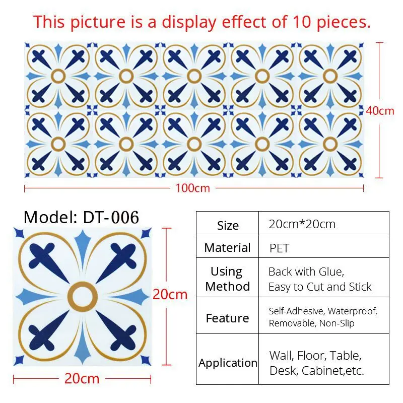 Square Self Adhesive Wallpapers Retro Geometric Pattern Tiles Home Decoration PET Floor Bathroom Waterproof Color Wall Stickers
Square Self Adhesive Wallpapers Retro Geometric Pattern Tiles Home Decoration PET Floor Bathroom Waterproof Color Wall Stickers
