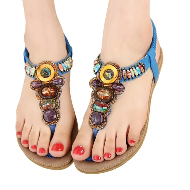 DEPKSLY 2020 Bohemian Women Sandals Gemstone Beaded Slippers Summer Beach Sandals Women Flip Flops Ladies Flat Sandals Shoes
DEPKSLY 2020 Bohemian Women Sandals Gemstone Beaded Slippers Summer Beach Sandals Women Flip Flops Ladies Flat Sandals Shoes