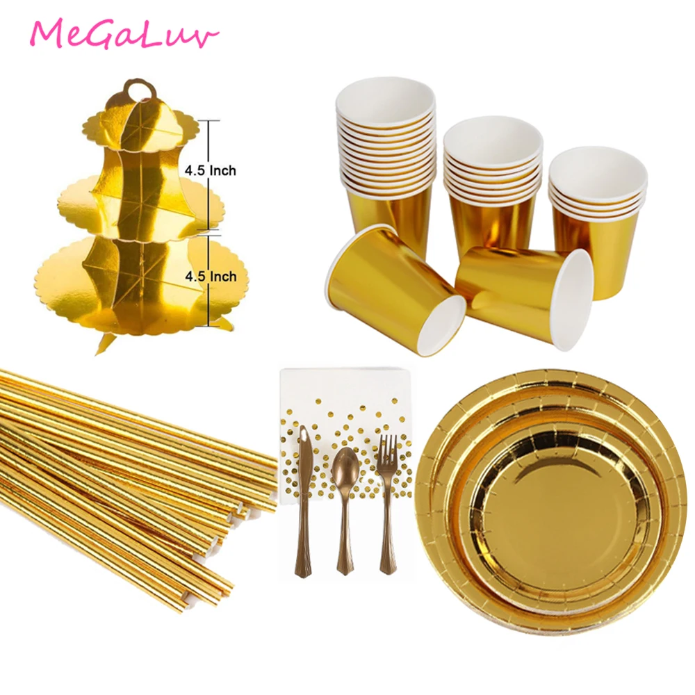 Golden Tableware Golden Disposable Tableware Plate Cup Paper Towel Cake Holder Birthday Wedding Decoration Baby Shower Supplies
Golden Tableware Golden Disposable Tableware Plate Cup Paper Towel Cake Holder Birthday Wedding Decoration Baby Shower Supplies