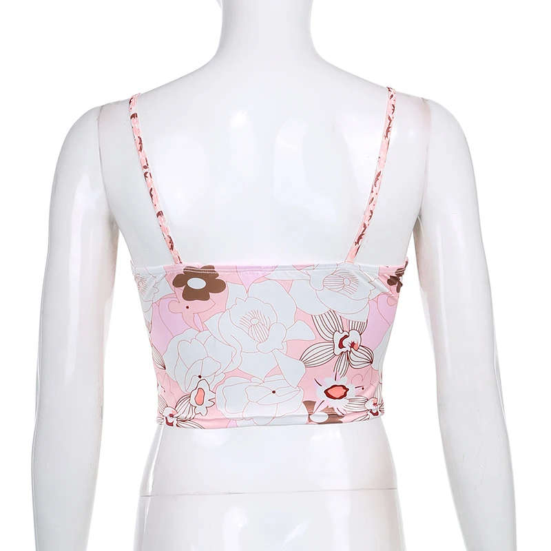 Floral Printed Patched Y2K Camis Crop Top Women Spaghetti Strap 2021Summer Vintage Casual Tee Party Shirt Tank Beachwear Holiday
Floral Printed Patched Y2K Camis Crop Top Women Spaghetti Strap 2021Summer Vintage Casual Tee Party Shirt Tank Beachwear Holiday