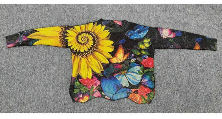 EBAIHUI Chic Retro Flower Print Sweater Loose Pull Femme O Neck Thin Knit Sweaters Long Sleeve Vintage Pulllover Spring Autumn
EBAIHUI Chic Retro Flower Print Sweater Loose Pull Femme O Neck Thin Knit Sweaters Long Sleeve Vintage Pulllover Spring Autumn