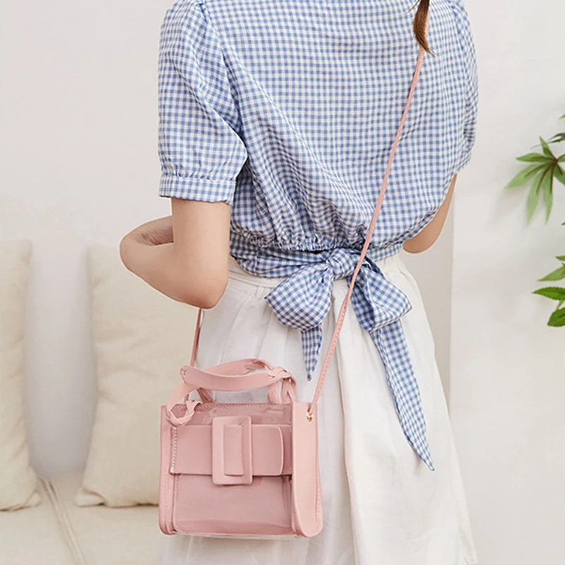 2020 Fashion Ladies PVC Transparent Jelly Candy Color Flap Women Casual Shoulder Pack Buckle Messenger Handbag Crossbody Bag
2020 Fashion Ladies PVC Transparent Jelly Candy Color Flap Women Casual Shoulder Pack Buckle Messenger Handbag Crossbody Bag