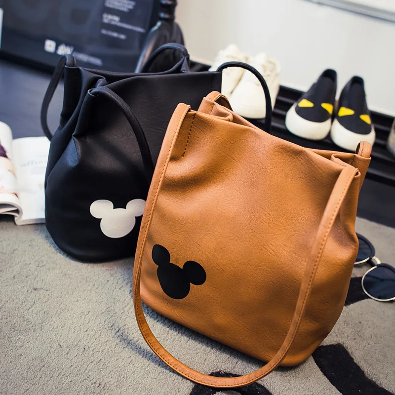 Disney Mickey Mouse Cartoon bucket bag Shoulder Shopper lady handbag women shopping Leisure PU Fashion Satchel
Disney Mickey Mouse Cartoon bucket bag Shoulder Shopper lady handbag women shopping Leisure PU Fashion Satchel