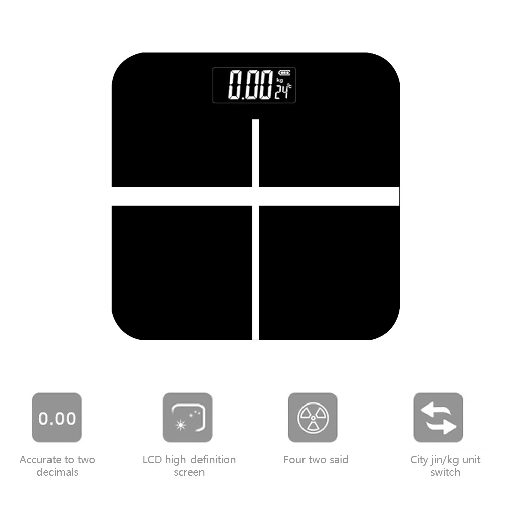 Weight Scale Battery Power LCD Temperature Display Tempered Glass Intellisense Electronic Body Scale for Household
Weight Scale Battery Power LCD Temperature Display Tempered Glass Intellisense Electronic Body Scale for Household