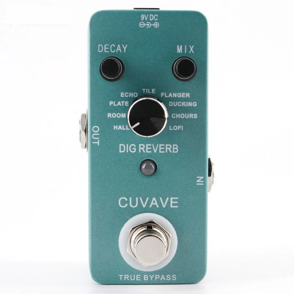 Digital Reverb Guitar Effect Pedal 9 Reverb Types Guitar Pedal True Bypass Guitar Effects Full Metal Shell Guitar Accessories
Digital Reverb Guitar Effect Pedal 9 Reverb Types Guitar Pedal True Bypass Guitar Effects Full Metal Shell Guitar Accessories