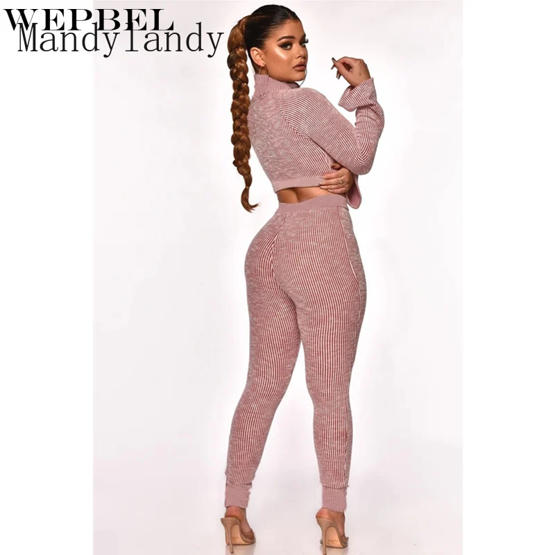 Mandylandy Women Spring 2 Piece Set Lady Sexy Flare Sleeve Turtleneck Stretchy Skinny Crop Top + High Waist Pant Knitted Outfits
Mandylandy Women Spring 2 Piece Set Lady Sexy Flare Sleeve Turtleneck Stretchy Skinny Crop Top + High Waist Pant Knitted Outfits