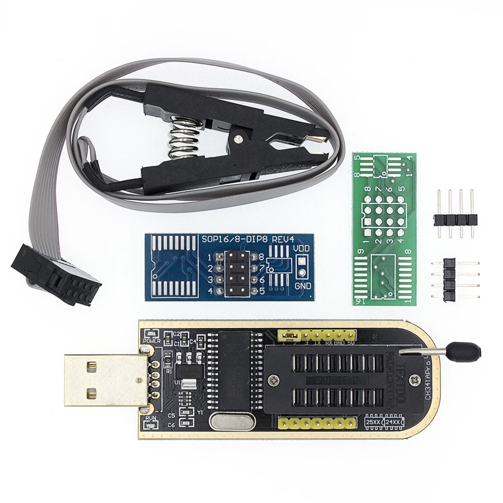 Модуль CH341A CH341 24 25 серия EEPROM Flash BIOS USB-программатор EEPROM 93CXX/25CXX /24CXX
Модуль CH341A CH341 24 25 серия EEPROM Flash BIOS USB-программатор EEPROM 93CXX/25CXX /24CXX