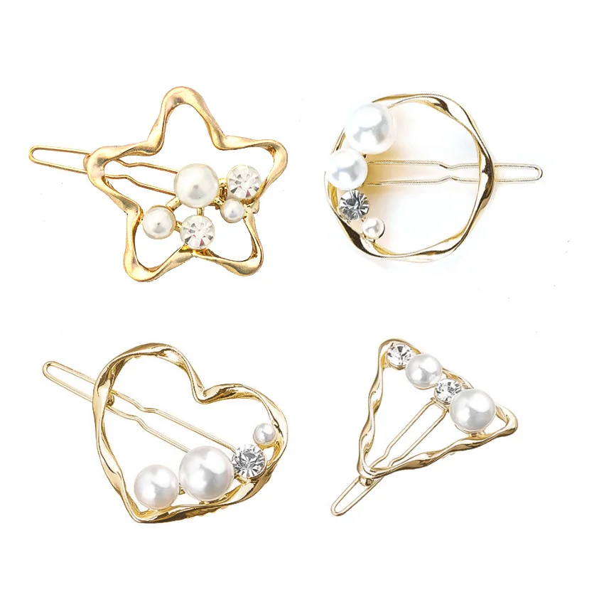 Pearl Hairdresser Minimalist Geometry Round Triangle Hairdresser Love Side Clip alloy hairpin headwear
Pearl Hairdresser Minimalist Geometry Round Triangle Hairdresser Love Side Clip alloy hairpin headwear