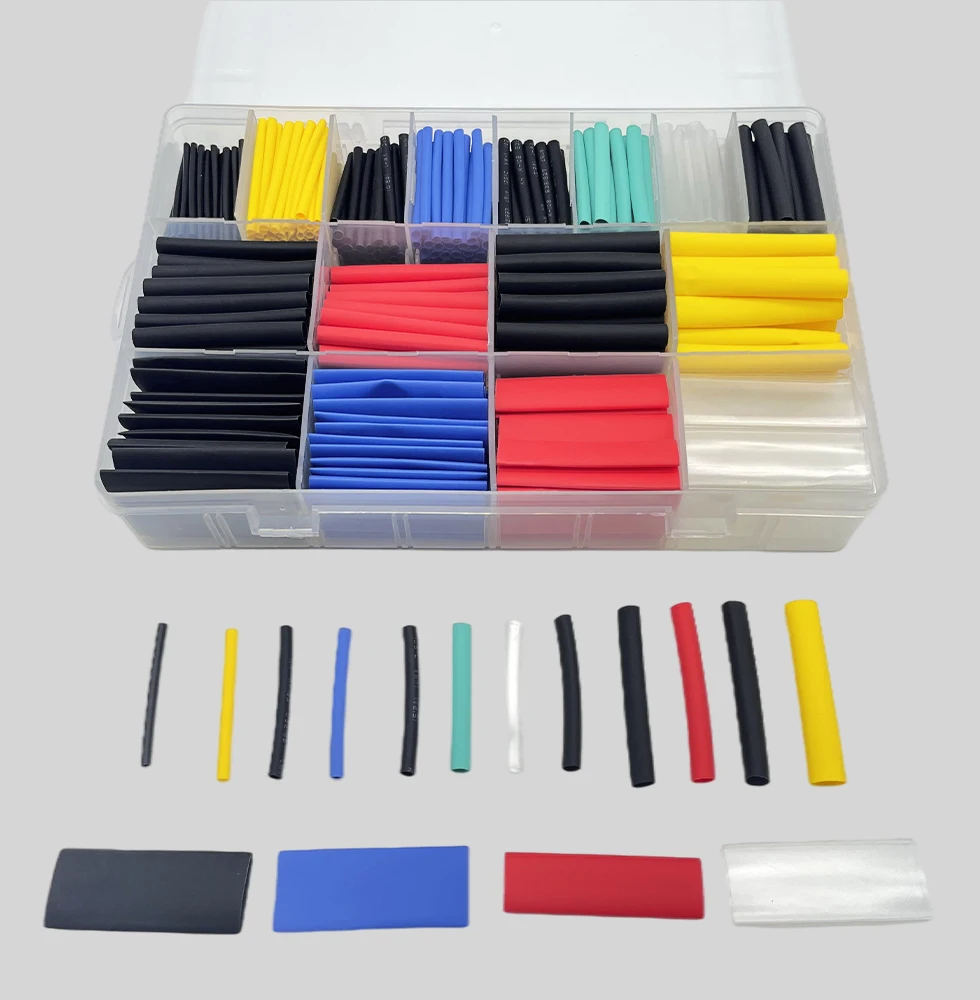 580pcs Assortment Electronic 2:1 Wrap Wire Cable Insulated Polyolefin Heat Shrink Tube Ratio Tubing Insulation
580pcs Assortment Electronic 2:1 Wrap Wire Cable Insulated Polyolefin Heat Shrink Tube Ratio Tubing Insulation