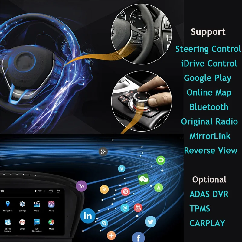 Carplay 2Din Android 10 Autoradio Car GPS Navigation Radio for E90 E91 E92 E93 Multimedia Player BT Wifi Canbus iDrive
Carplay 2Din Android 10 Autoradio Car GPS Navigation Radio for E90 E91 E92 E93 Multimedia Player BT Wifi Canbus iDrive