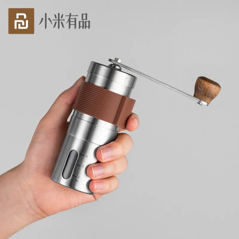 Youpin Mini Manuel Coffee Grinder 304Stainless Steel Body Ceramics Grinding Core Portable Adjustable Coffee Machine Grinder
Youpin Mini Manuel Coffee Grinder 304Stainless Steel Body Ceramics Grinding Core Portable Adjustable Coffee Machine Grinder
