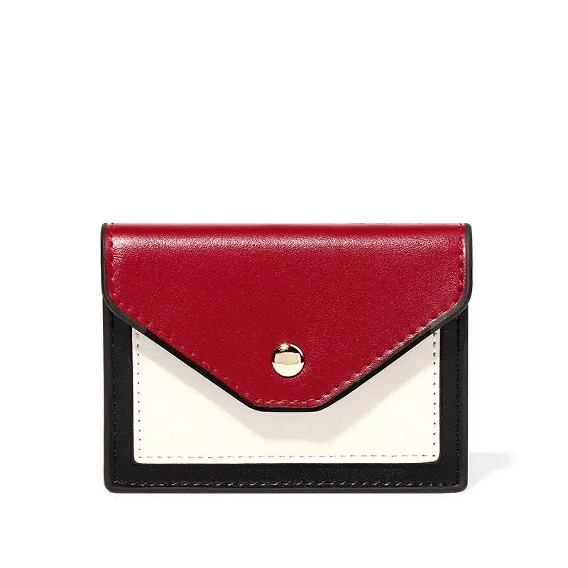British Style Women's Money Bag Korean Splicing Buckle Multi-functional Mini Wallet Color Matching PU Leather Wallet
British Style Women's Money Bag Korean Splicing Buckle Multi-functional Mini Wallet Color Matching PU Leather Wallet