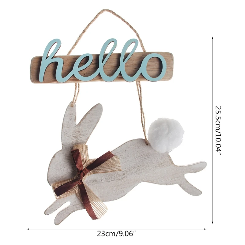 Wooden Easter Rabbit Hello Bunny Hanging Pendant Ornaments Craft Home Party Decoration DIY Props
Wooden Easter Rabbit Hello Bunny Hanging Pendant Ornaments Craft Home Party Decoration DIY Props