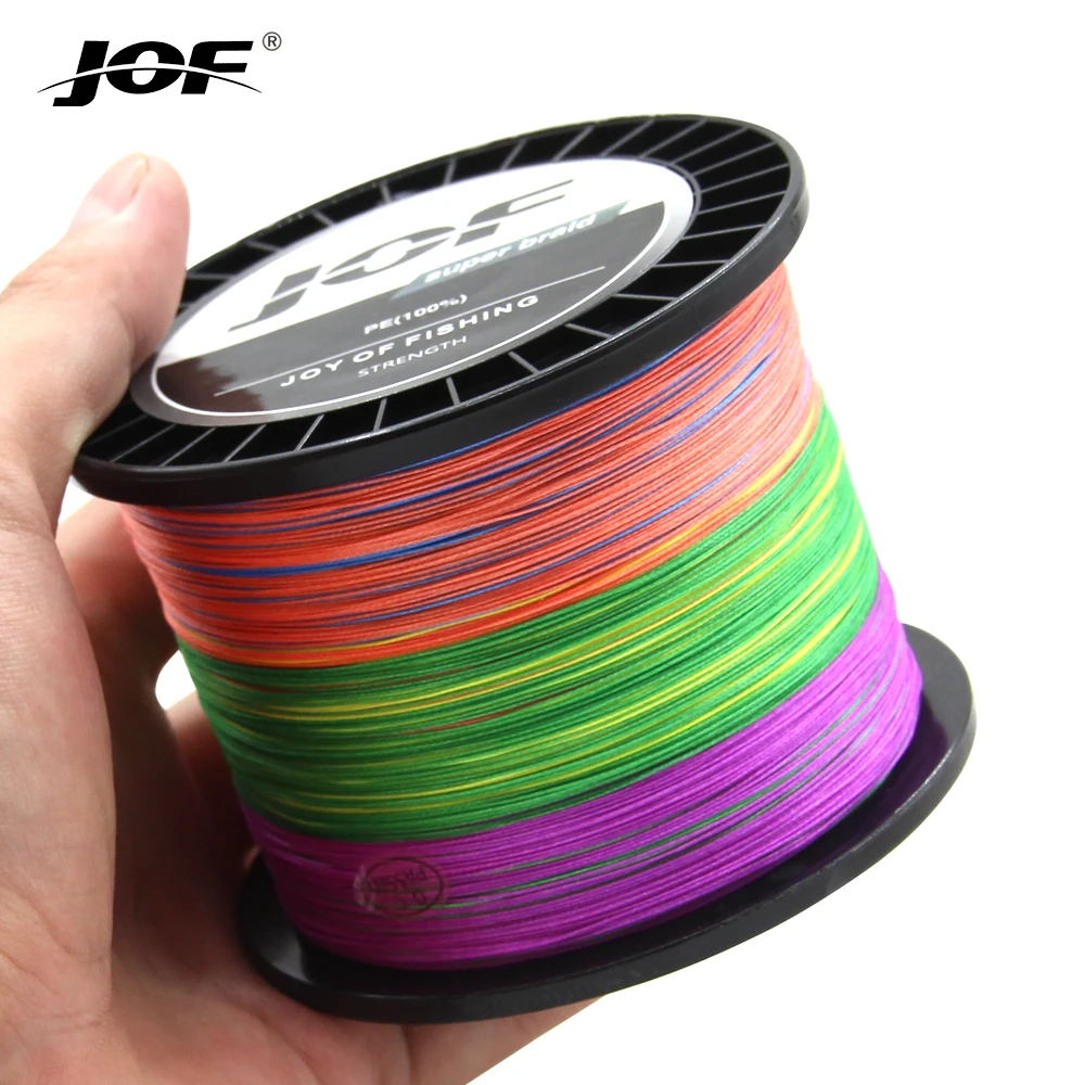 JOF Hot Sale! Braid Fishing line 1000M 500M 300M 8 Strands Multifilament Fishing Wire Carp Smooth PE Line 20-100lb Strength
JOF Hot Sale! Braid Fishing line 1000M 500M 300M 8 Strands Multifilament Fishing Wire Carp Smooth PE Line 20-100lb Strength