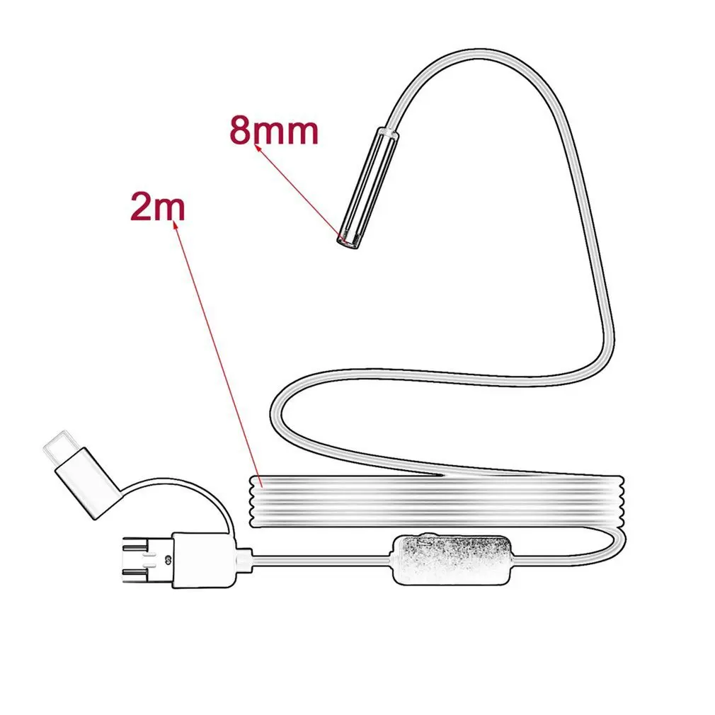 1200P IP68 Android 8MM Micro USB Type-c USB 3-in-1 Computer Endoscope Borescope Tube Waterproof USB Inspection Video Camera
1200P IP68 Android 8MM Micro USB Type-c USB 3-in-1 Computer Endoscope Borescope Tube Waterproof USB Inspection Video Camera