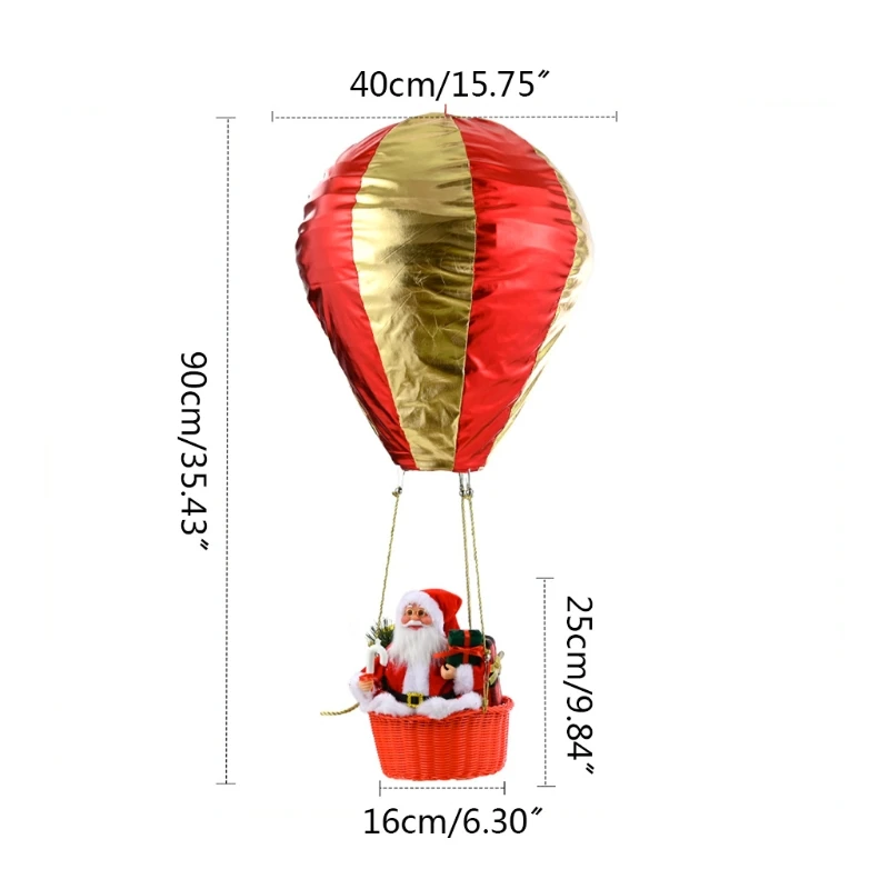 Santa Hot Air Balloon Xmas Mall Suspended Ceiling Decoration Supplies for Birthday Party Home Festival Ornament QW
Santa Hot Air Balloon Xmas Mall Suspended Ceiling Decoration Supplies for Birthday Party Home Festival Ornament QW
