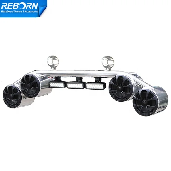 Reborn Boat Marine speaker Waterproof Wakeboard Tower 4 Speaker and 3 LED Lights Combo
Reborn Boat Marine speaker Waterproof Wakeboard Tower 4 Speaker and 3 LED Lights Combo
