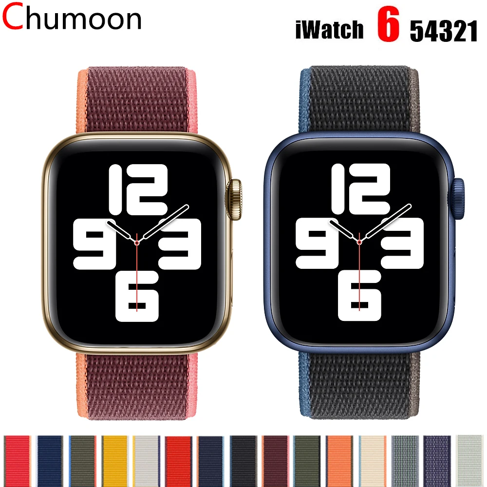 Nylon Strap for Apple watch band 42mm 44mm 40mm 38mm smartwatch wristband belt sport loop bracelet iWatch series 3 4 5 6 se band 
Nylon Strap for Apple watch band 42mm 44mm 40mm 38mm smartwatch wristband belt sport loop bracelet iWatch series 3 4 5 6 se band