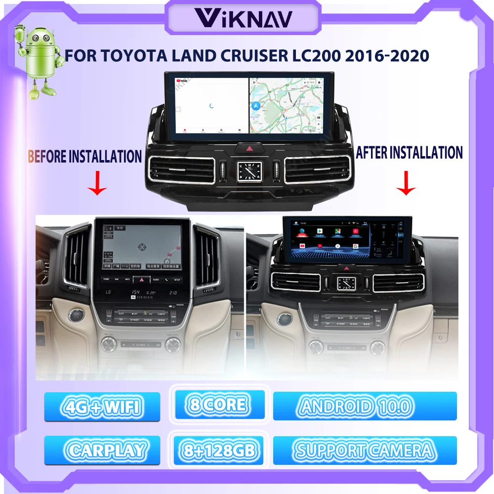 12.3 Inch Anti-Glare Android Car Radio For TOYOTA LAND CRUISER LC200 2016-2020 GPS Navigation DVD Multimedia Player Head Unit
12.3 Inch Anti-Glare Android Car Radio For TOYOTA LAND CRUISER LC200 2016-2020 GPS Navigation DVD Multimedia Player Head Unit