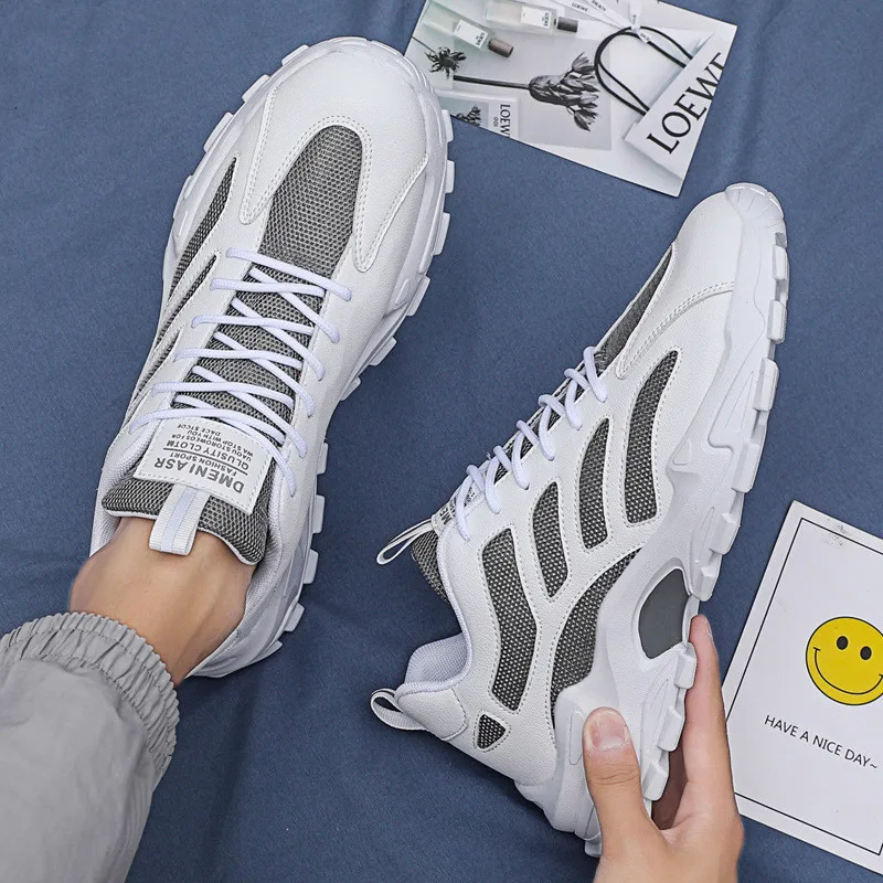 Spring Autumn Dad Shoes Platform Casual Sneakers Men Outdoor Sport Shoes lace up Mesh Breathable Non-slip man Vulcanize Shoes
Spring Autumn Dad Shoes Platform Casual Sneakers Men Outdoor Sport Shoes lace up Mesh Breathable Non-slip man Vulcanize Shoes